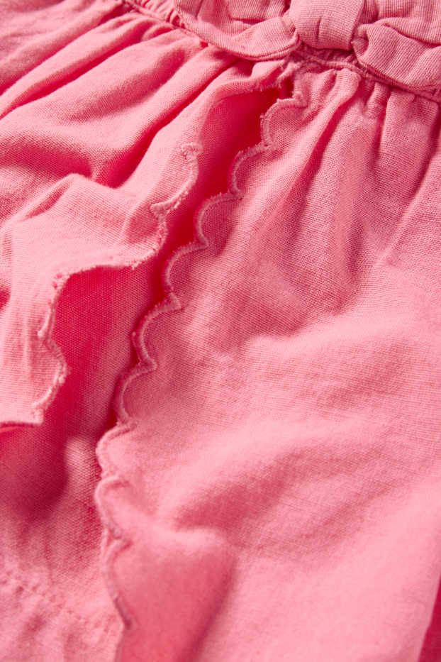 Děti - dívky - Sukně skort - růžová