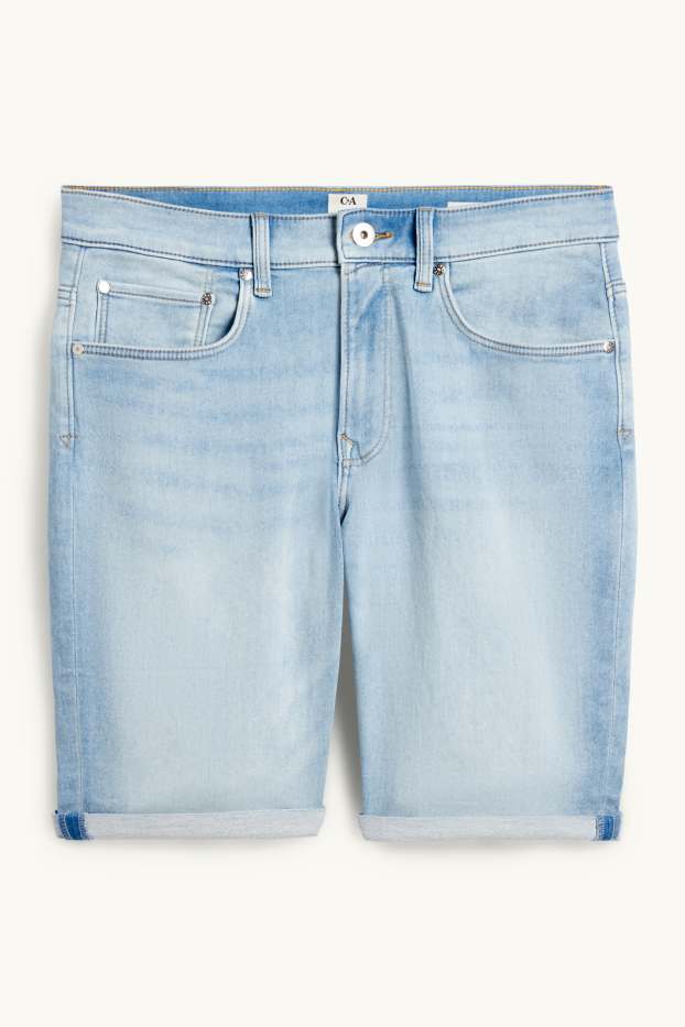 Hommes - Short en jean - Flex jog denim - LYCRA® - bleu clair