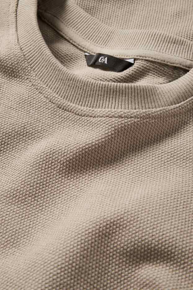 Home - Samarreta de màniga llarga - regular fit - texturada - talp