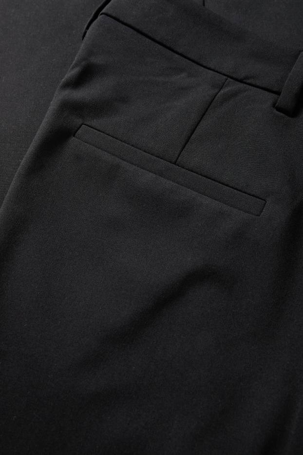 Femmes - Pantalon de bureau - mid waist - regular fit - noir