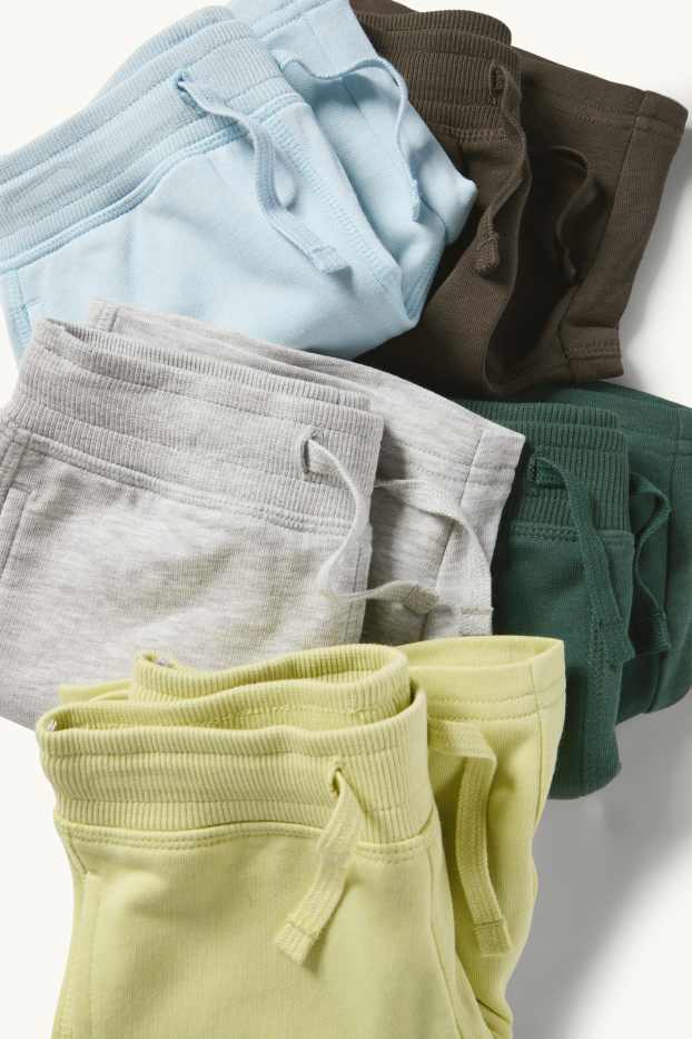 Enfants garçons - Lot de 5 - shorts en molleton - coloré