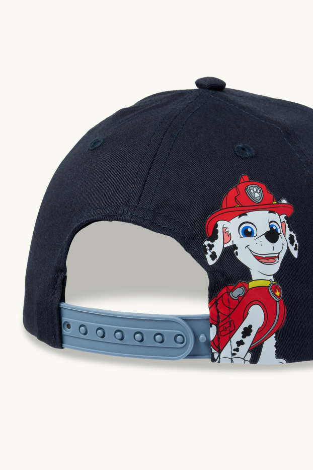 Kinderen: jongens - PAW Patrol - Chase, Marshall - baseballpet - donkerblauw