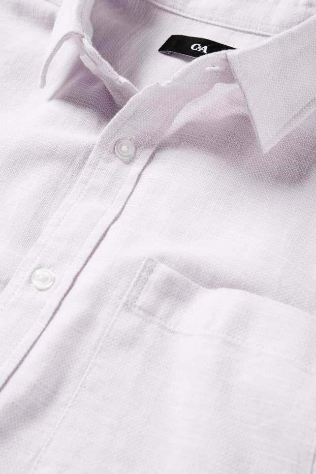Men - Shirt - regular fit - kent collar - rose