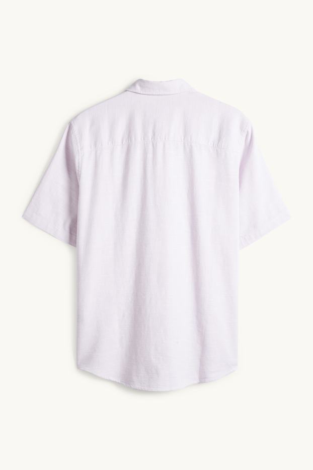 Men - Shirt - regular fit - kent collar - rose