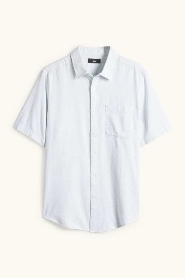 Men - Shirt - regular fit - kent collar - mint green