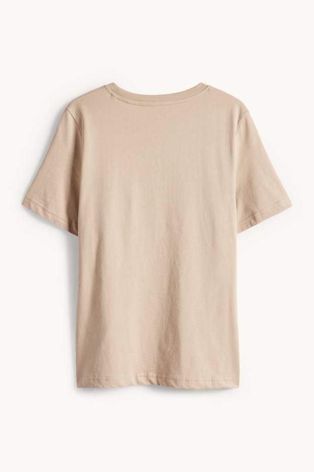 Damen - T-Shirt - Regular Fit - beige