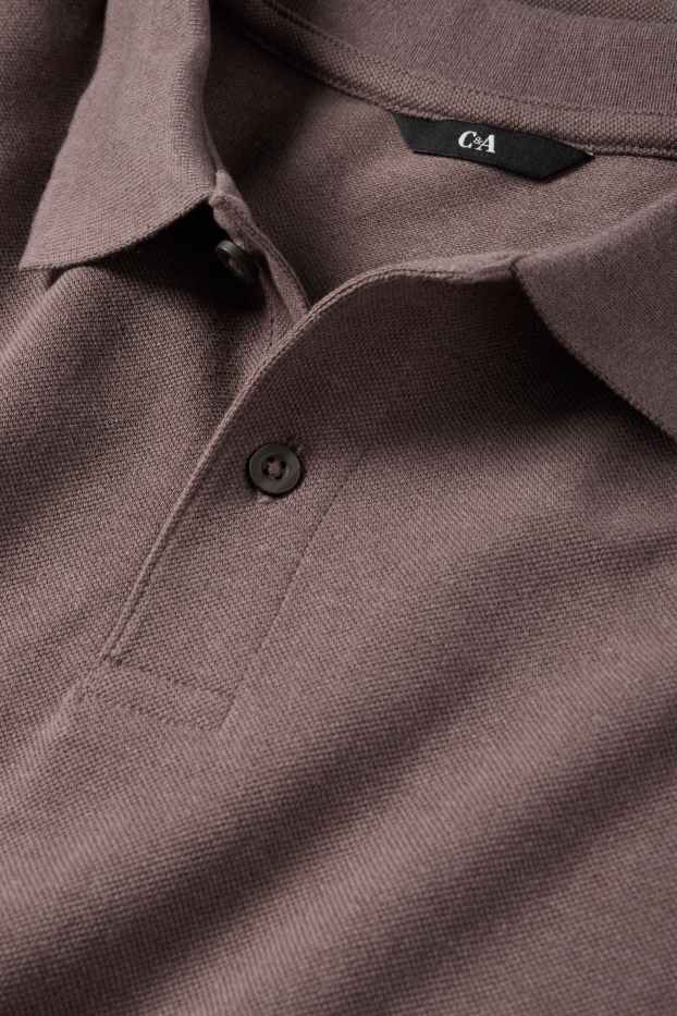 Herren - Poloshirt - braun