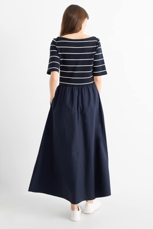 Femmes - Robe Fit & Flare - bleu foncé