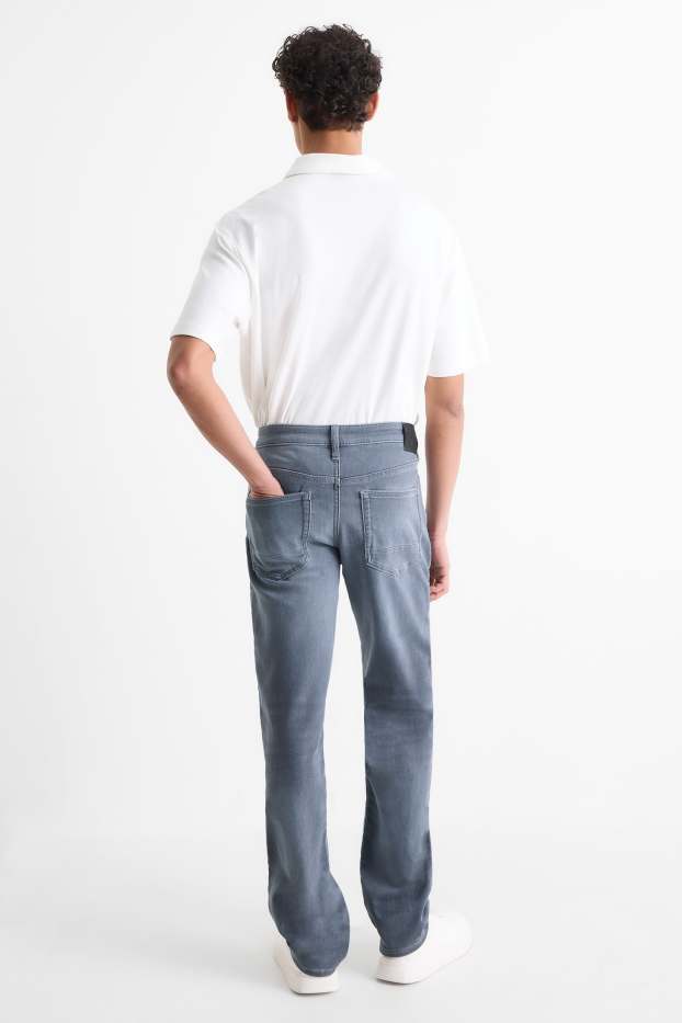 Home - Straight Jeans - Flex jog denim - LYCRA® - gris