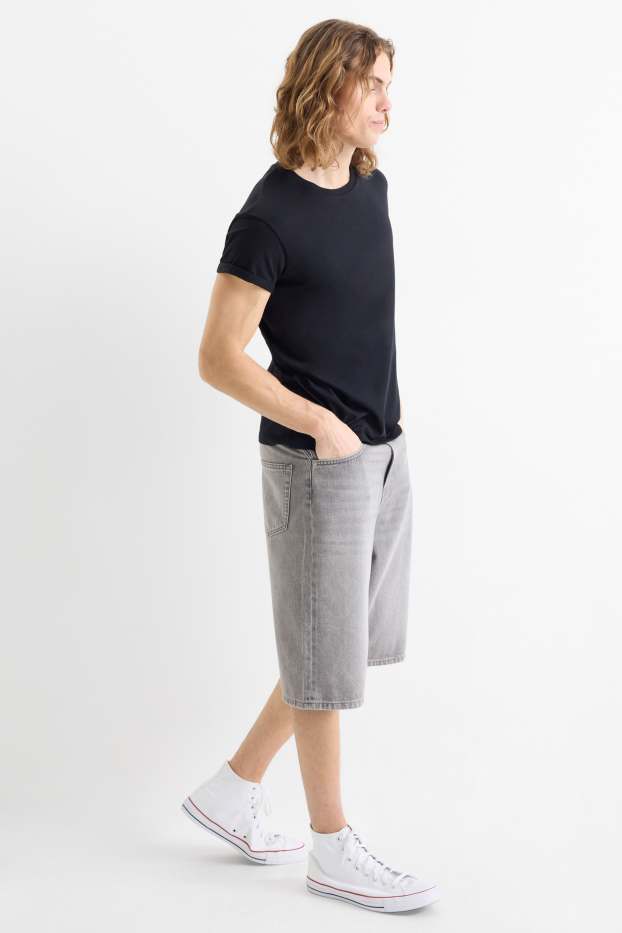 Hommes - Bermudas en jean - gris