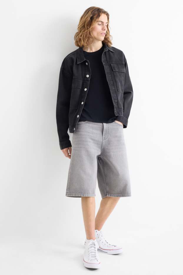 Hommes - Bermudas en jean - gris