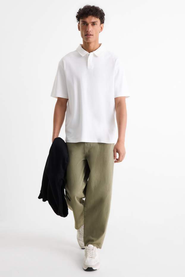 Heren - Barrel jeans - groen