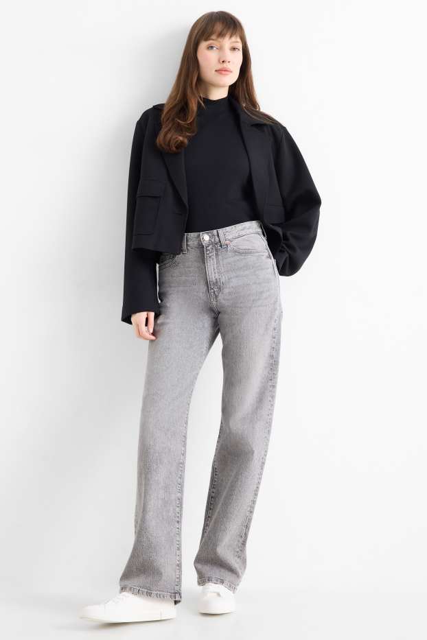 Dona - Straight Jeans - high waist - LYCRA® - texà gris clar