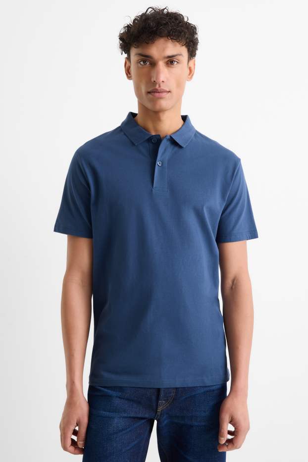 Home - Polo - regular fit - blau fosc