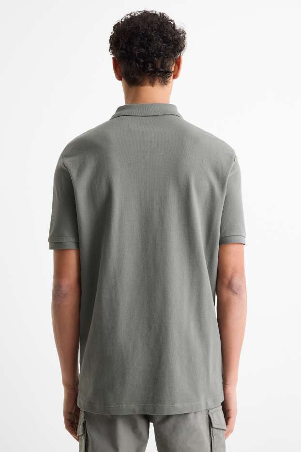 Herren - Poloshirt - Regular Fit - grau