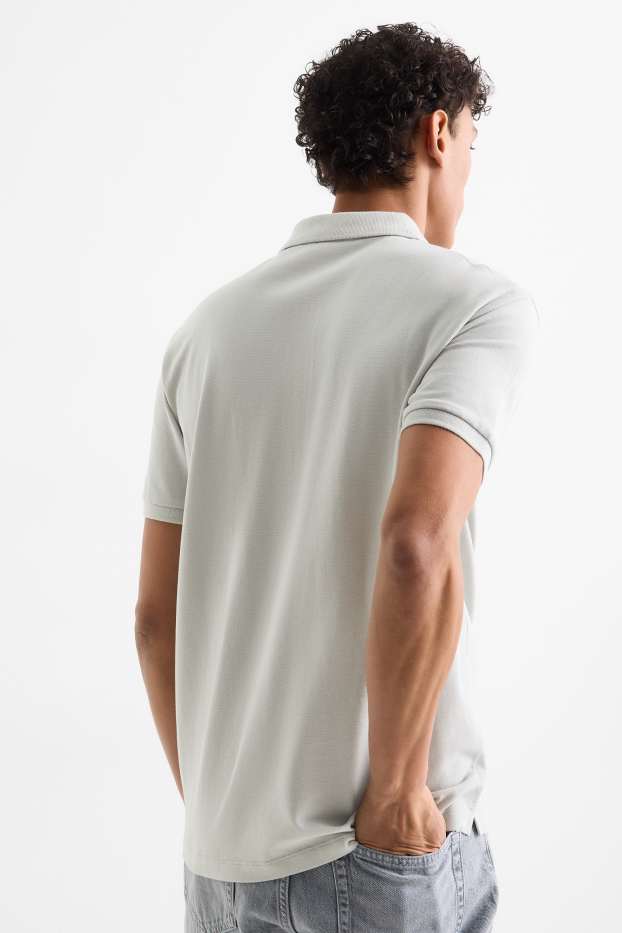 Home - Polo - regular fit - gris clar