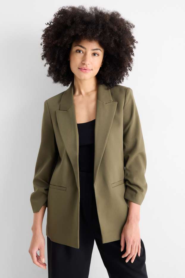 Damen - Business-Blazer - Regular Fit - khaki