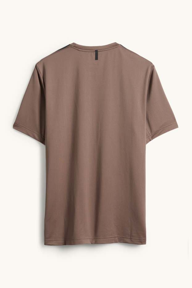 Heren - Sport-T-shirt - regular fit - bruin