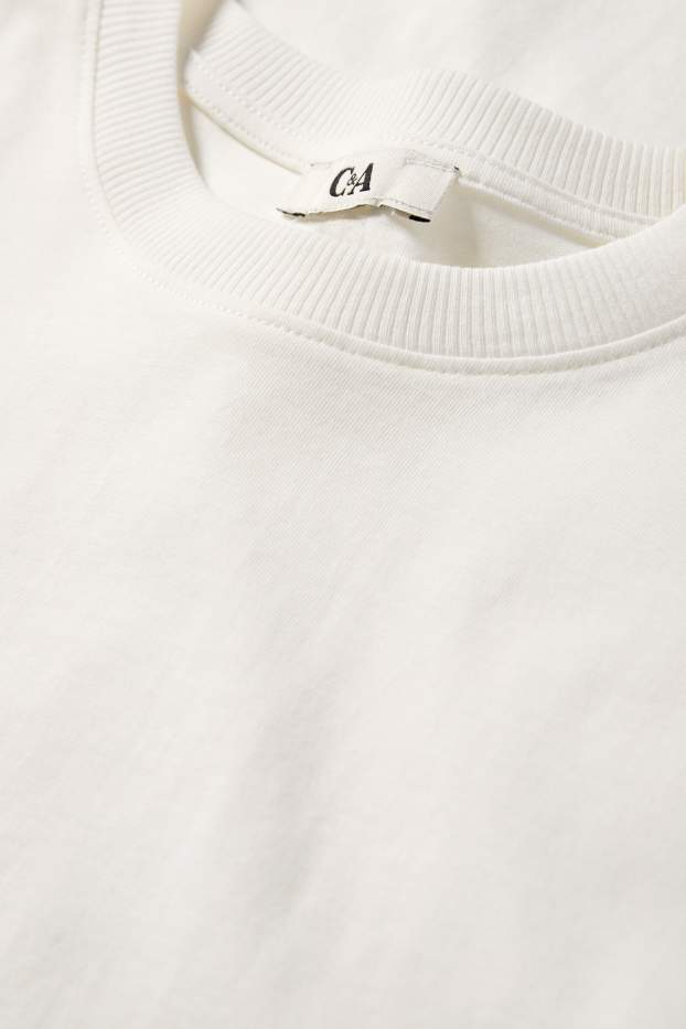 Women - T-shirt - oversized - white