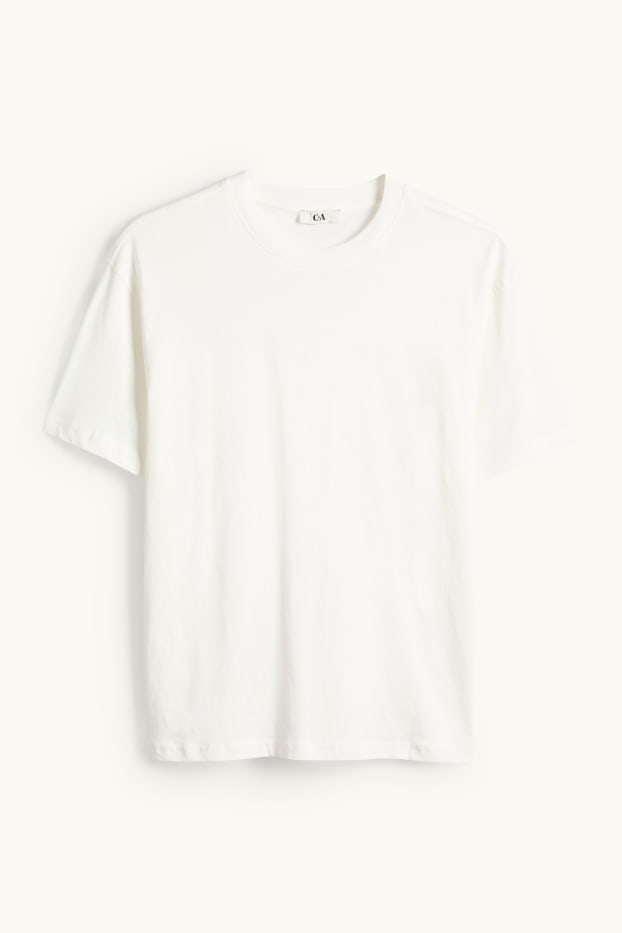 Women - T-shirt - oversized - white