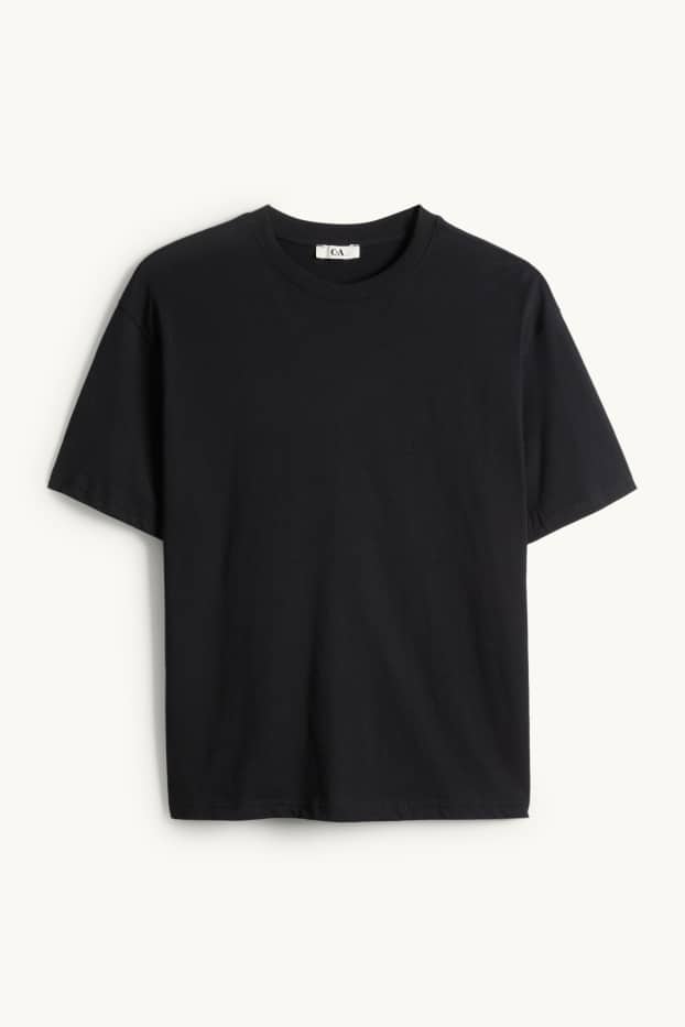 Dames - T-shirt - oversized - zwart