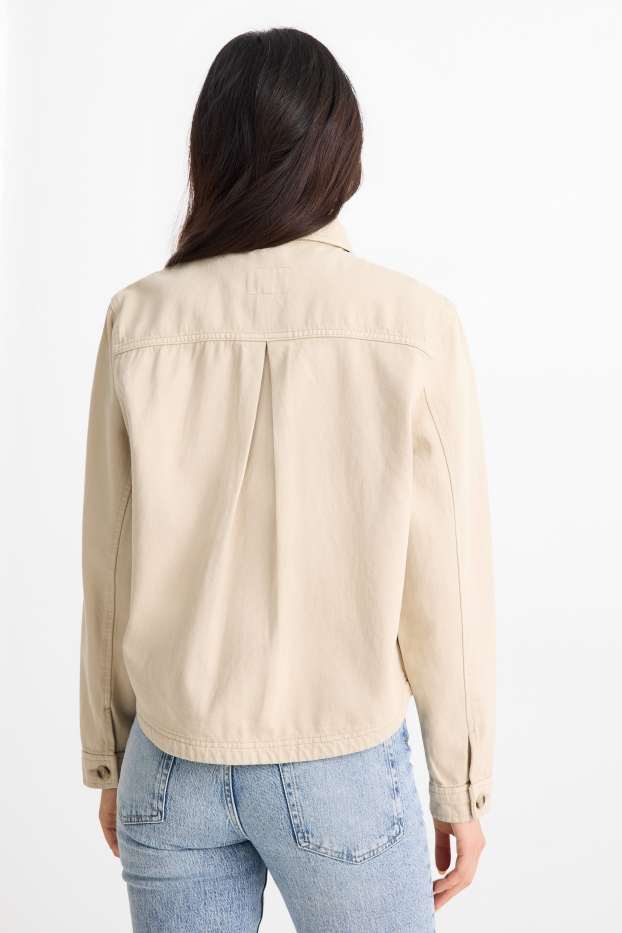 Femmes - Shacket en jean - beige
