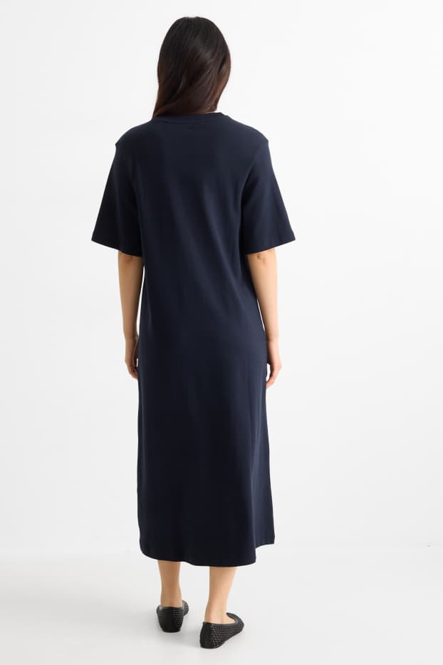 Damen - T-Shirt-Kleid - dunkelblau
