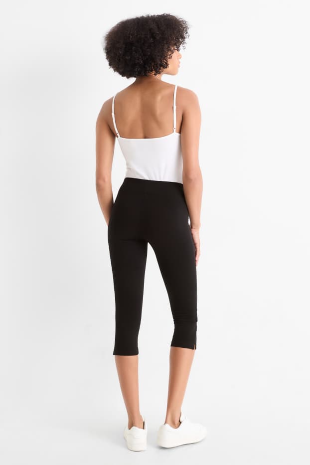 Dona - Paquet de 2 - leggings capri - negre