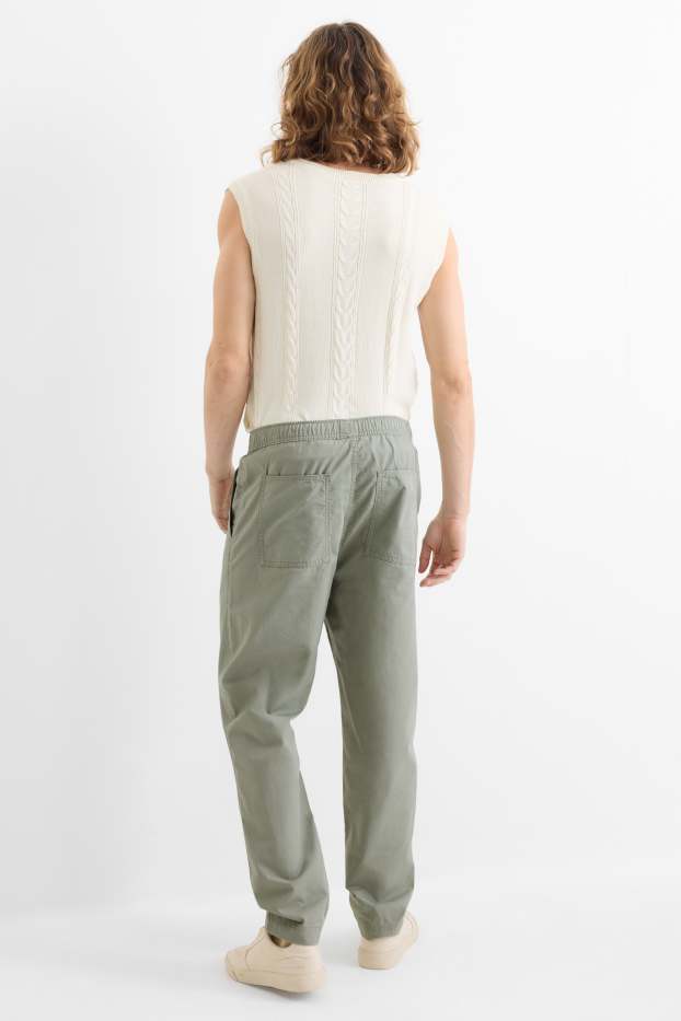 Heren - Chino - tapered fit - lichtgroen