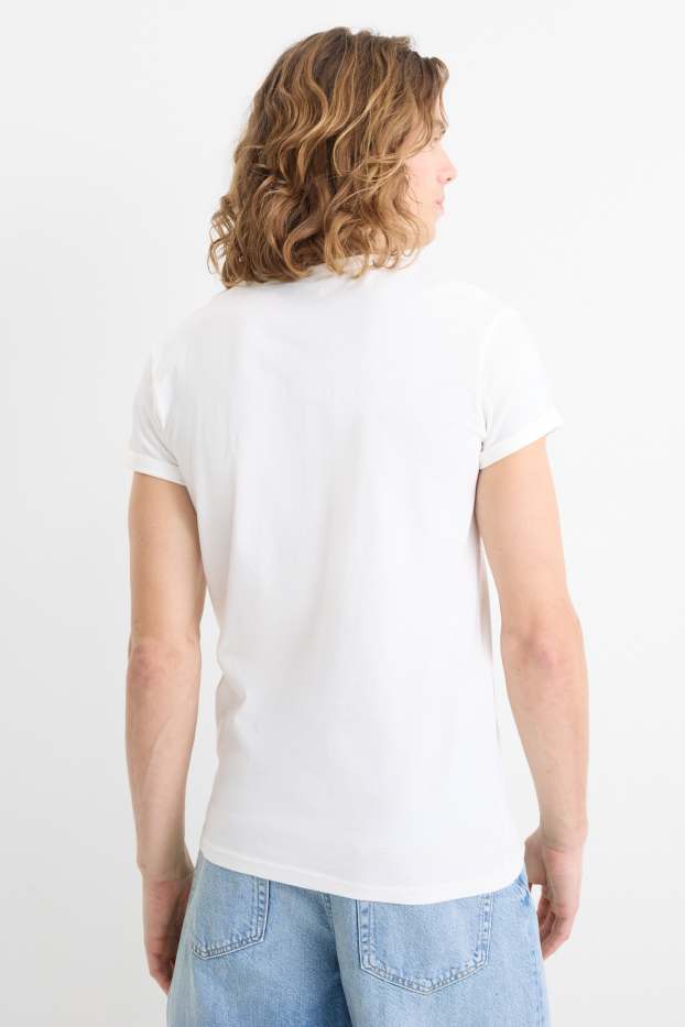 Hommes - T-shirt - slim fit - blanc