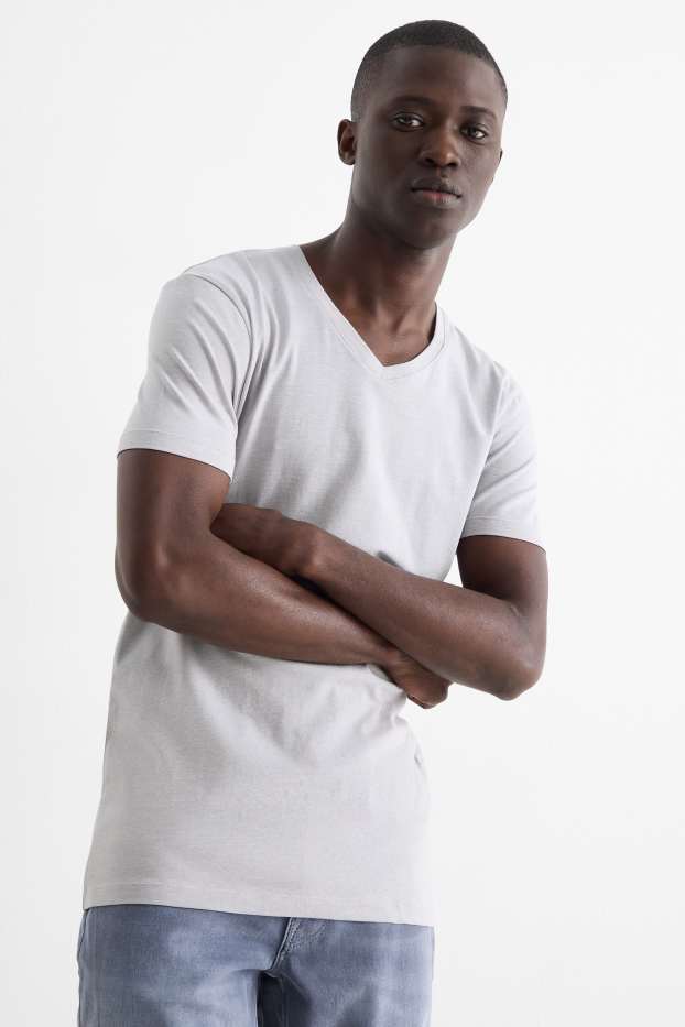 Home - Samarreta de mànigues curtes - slim fit - Flex - gris