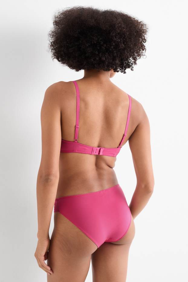 Femmes - Soutien-gorge à armature - DEMI - ampliforme - rose