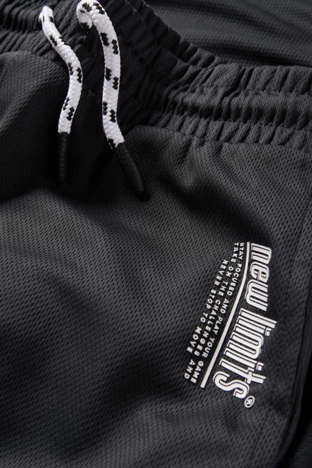 Děti - chlapci - Funkční šortky - černá