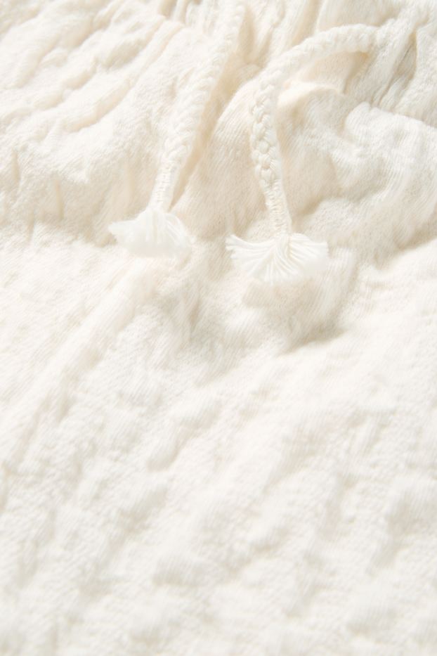 Bébés filles - Short bébé - texturé - blanc crème