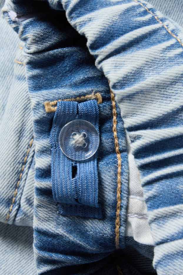 Copii - Fete - Floare - flared jeans - LYCRA® - denim-albastru deschis