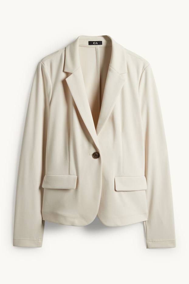 Mujer - Americana de jersey - regular fit - blanco roto