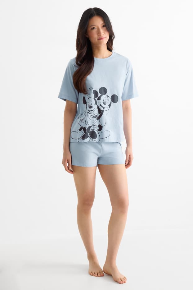Dames - Shortama - Disney - lichtblauw