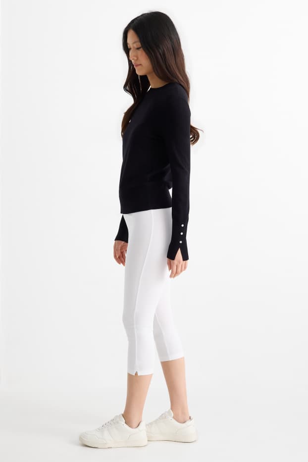 Dámské - Multipack 2 ks - capri legíny - černá/bílá