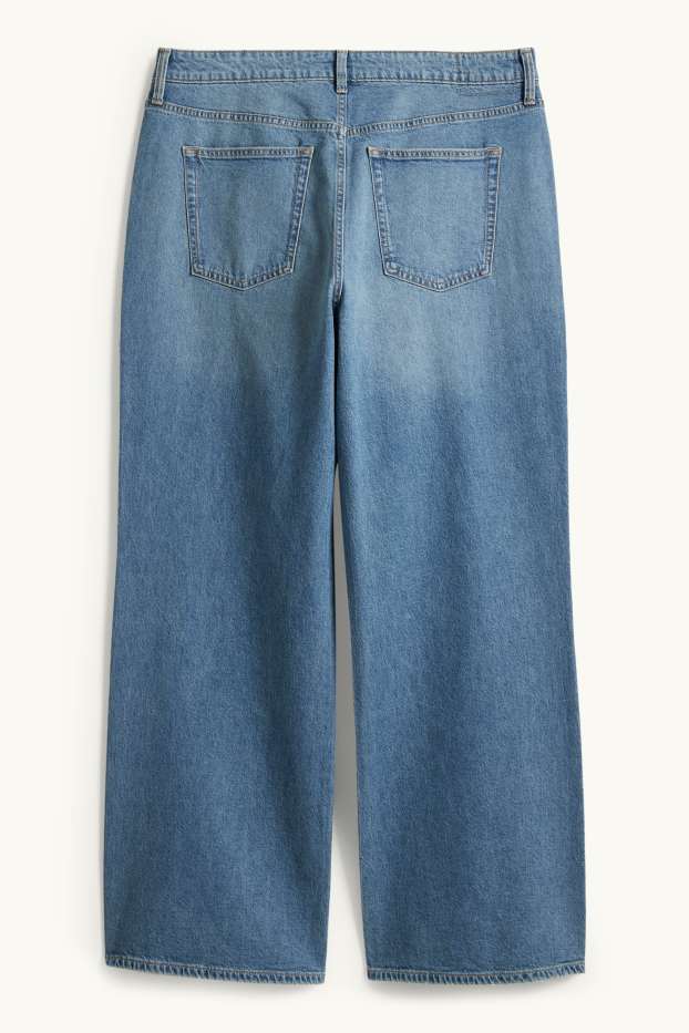 Femmes - Wide leg jean - high waist - jean bleu