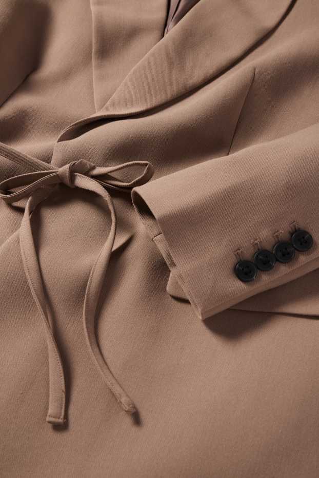 Donna - Blazer lungo - relaxed fit - marrone chiaro