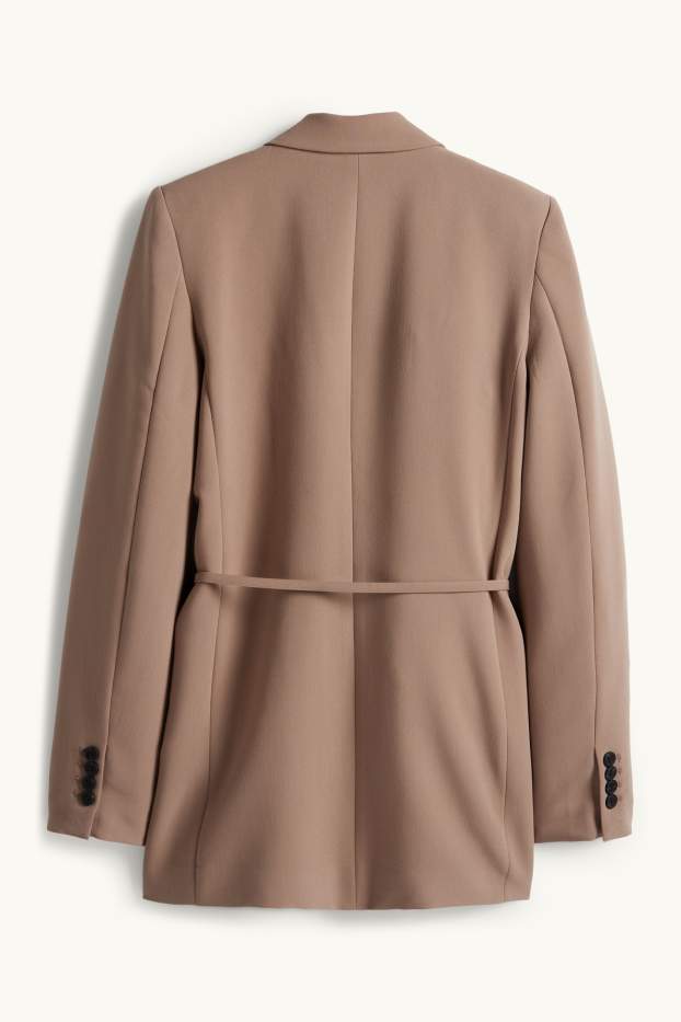 Donna - Blazer lungo - relaxed fit - marrone chiaro