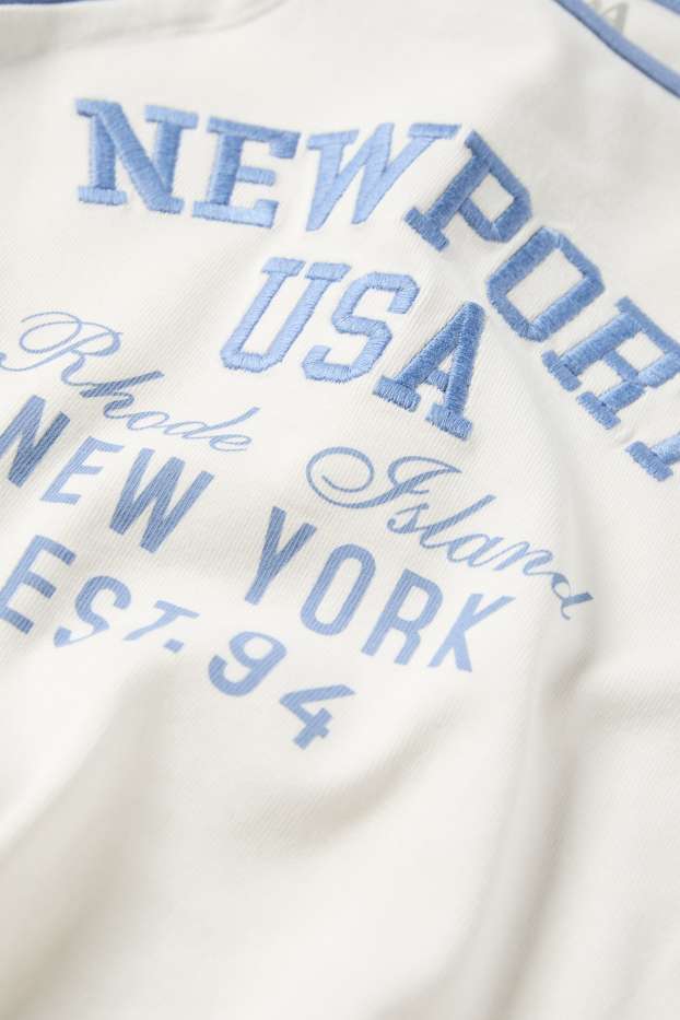 Bambine - Newport - t-shirt - bianco / blu