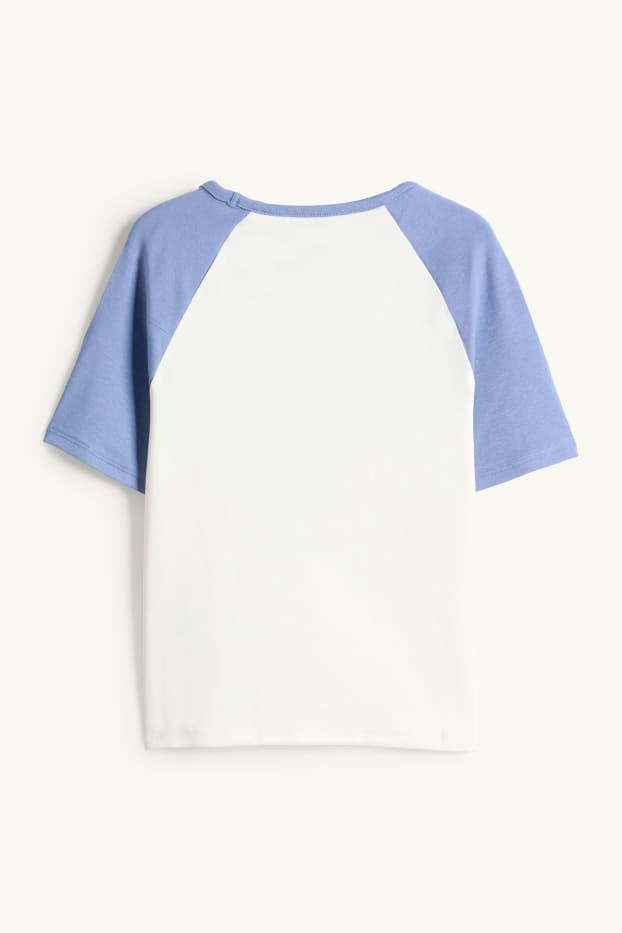 Bambine - Newport - t-shirt - bianco / blu