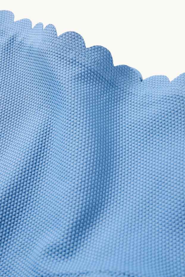 Femei - Chiloți bikini - talie înaltă - LYCRA® XTRA LIFE™ - structurați - albastru