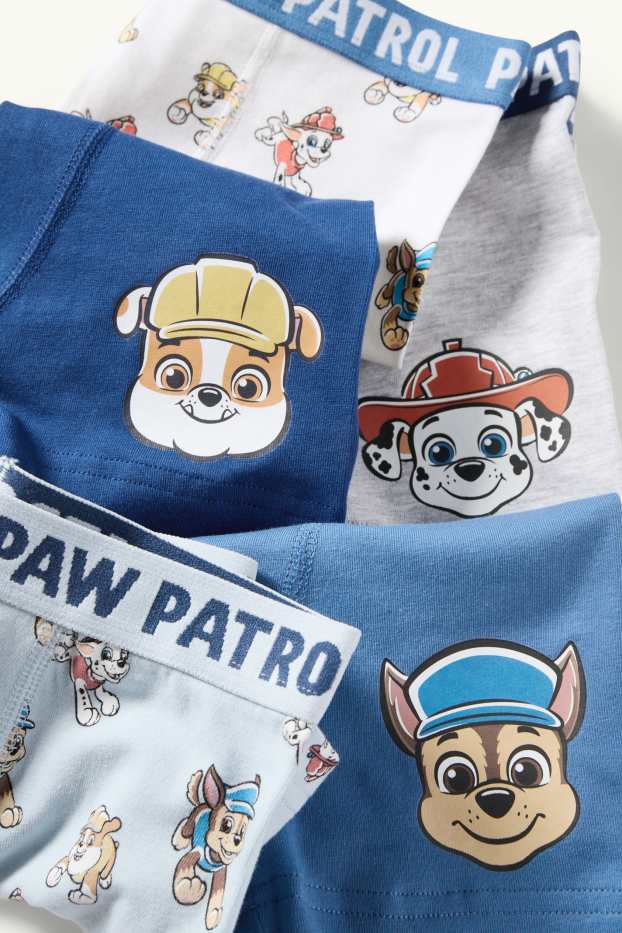 Bambini - Confezione da 5 - PAW Patrol - Chase, Marshall - boxer - blu / bianco