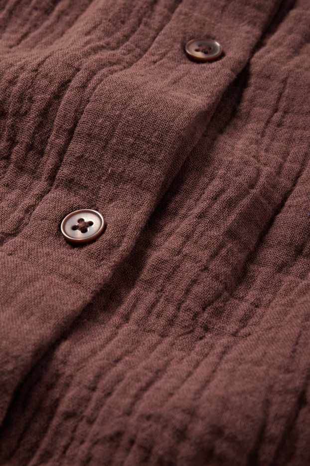 Donna - Blusa in mussola - marrone