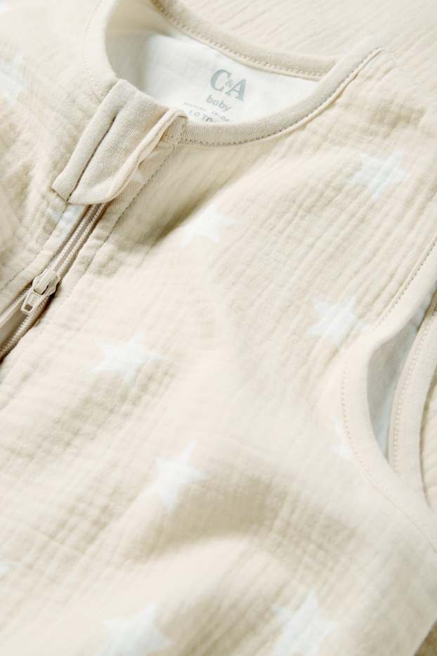 Neonate - Stelline - sacco nanna neonati - 18-36 mesi - bianco / beige