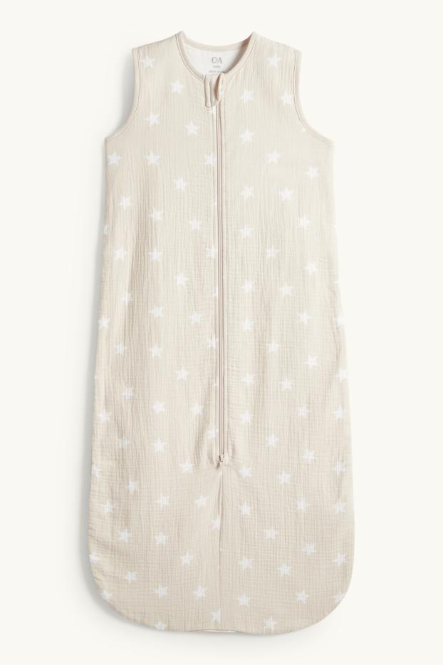 Neonate - Stelline - sacco nanna neonati - 18-36 mesi - bianco / beige