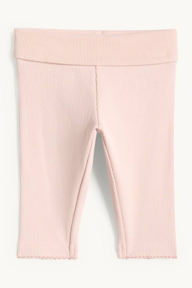 Bébés filles - Petites fleurs - tenue bébé - 3 pièces - blanc / rose