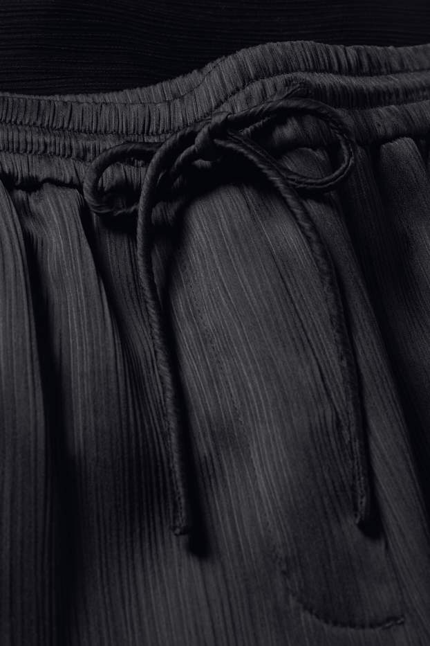 Mujer - Pantalón de oficina - mid waist - wide leg - negro